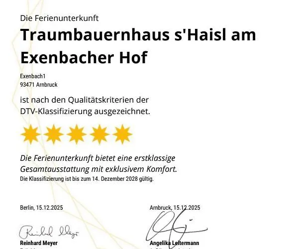 Exenbacher Hof Traumbauernhaus S´haisl Arnbruck